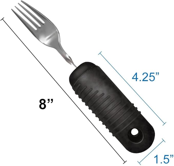 Rehabilitation Advantage Easy Grip Fork with Weighted Built-up Handle