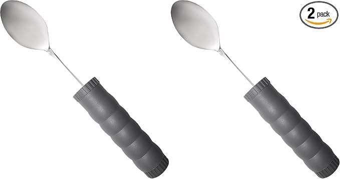 Rehabilitation Advantage Adjustable Weighted Tablespoon with Washer Center (Pack of 2)