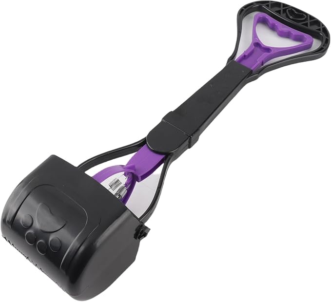 Pooper Scooper for Dogs, Heavy Duty Long Handle Tool, Portable Poop Pick Up Scoop for Yard and Grass 17.72x3.94 Inches