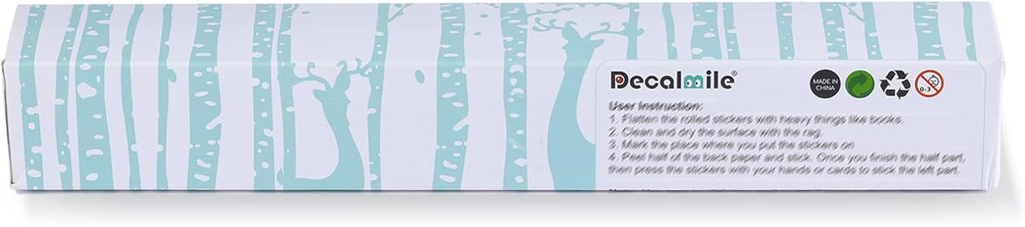 decalmile 3D Under The Sea Turtle Wall Decals Underwater Ocean Fish Broken Wall Stickers Kids Bedroom Living Room Bathroom Wall Decor