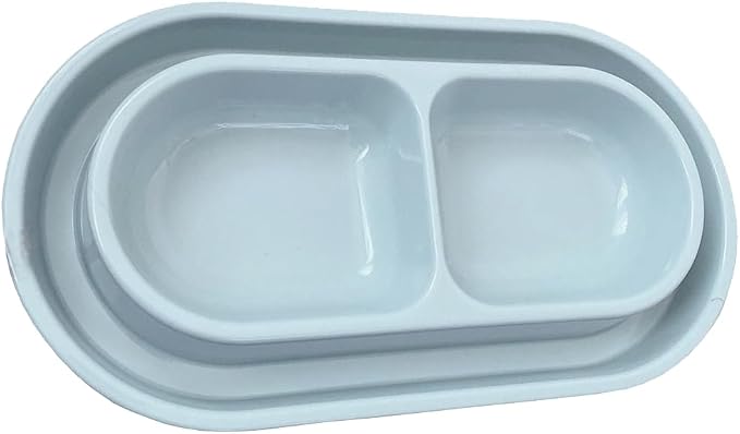 Cat Kitten Dish Dog Puppy Feeder Pet Bowl Ants go Away Grey, S | Ant Proof Cat Food Bowl, No Spill Dish, Outdoor Feeding, Deep Wide Water Moat, Ants Barrier Blocks Ants, Lightweight Plastic