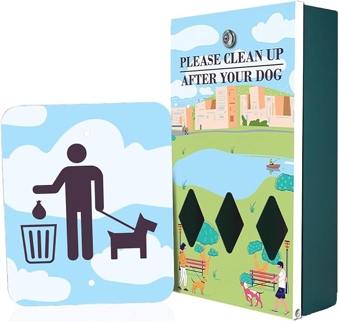 Zero Waste USA - Aluminum Dog Waste Station - Dog Park Walk | Matte Green | DISPENSE-ART™ UV-printed aluminum station, 25% larger bag storage, rust-proof commercial design for parks & properties