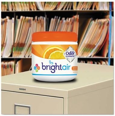 Bright Air 14 oz. Super Odor Eliminator, For Medium-Size Spaces, Mandarin Orange and Fresh Lemon Scent, Case of 6, Air Freshener, Natural Essential Oils, Lasts Up to 90 Days Each