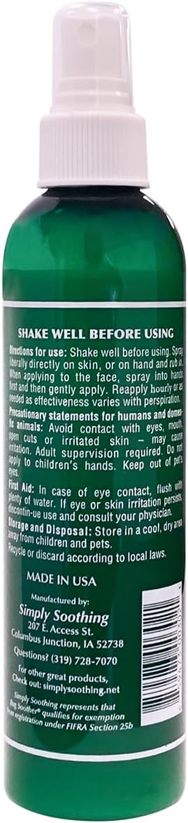 Bug Soother Natural Insect Repellent Spray, DEET-Free Family Pack (4 Count) | Plant Based | Repels Mosquitos, Gnats & No See'ums | Family Safe | Made in the USA