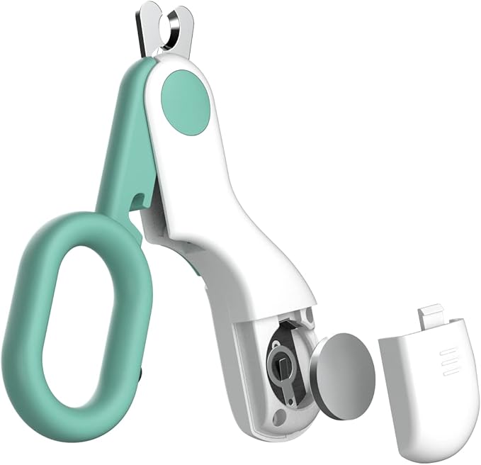 Small Animals Nail Clippers with LED Lights to Avoid Excessive Cutting and Razor Sharp Blades - Professional Claw Trimmer for Tiny Dog Cat Kitten Bunny Rabbit Bird Guinea Pigs Ferret Hamsters (Blue)