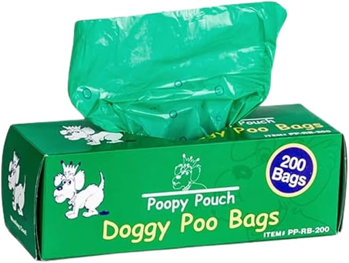 Universal Pet Waste Bags for Dogs & Cats - 200pcs of 8"x13" Green Pet Bags for Poop (Bulk) - Compatible with Most Universal Dog Waste Dispensers - Durable and Provides Easy Clean-Up