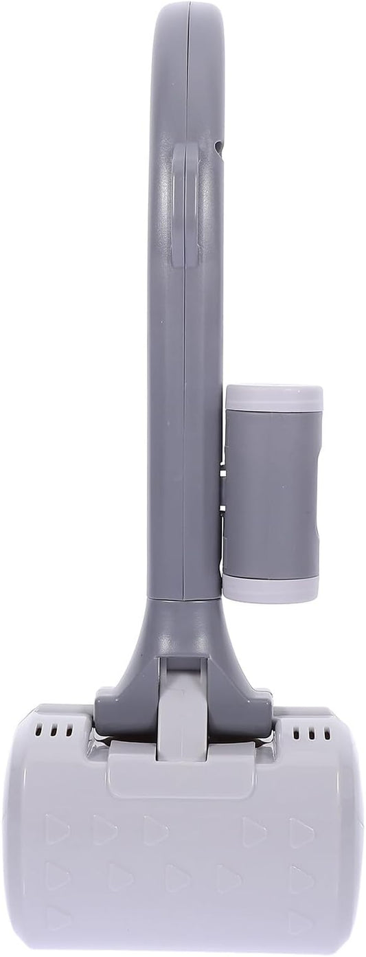 Toyvian Heavy Duty Pooper Scooper for Large Dogs with Long Handle Portable Dog Poop Picker Waste Scoop Tool for Outdoor Pet Cleanup Gray
