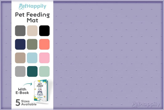 Dog Food Mat - 28x18 Raised Edges Dogs Mat for Food and Water Prevent Spill, Waterproof Cat Food Mats Protect Floors, Easy Clean Dog Bowl Mats for Food and Water, Silicone Pet Feeding Placemats