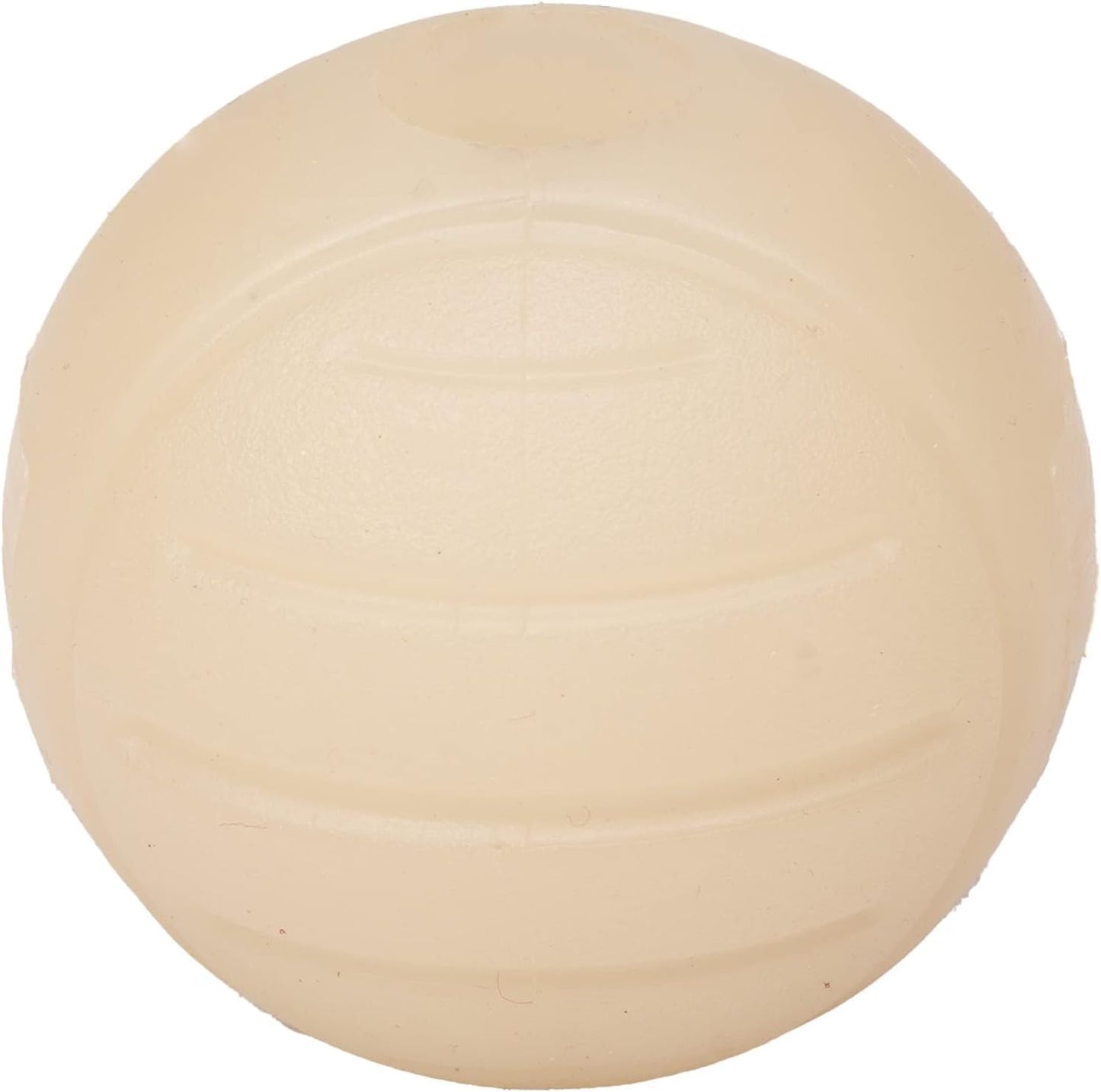 Amazon Basics Dog Toys, Interactive Glow Rubber Balls, (Pack of 3), 2.5 inch, Beige