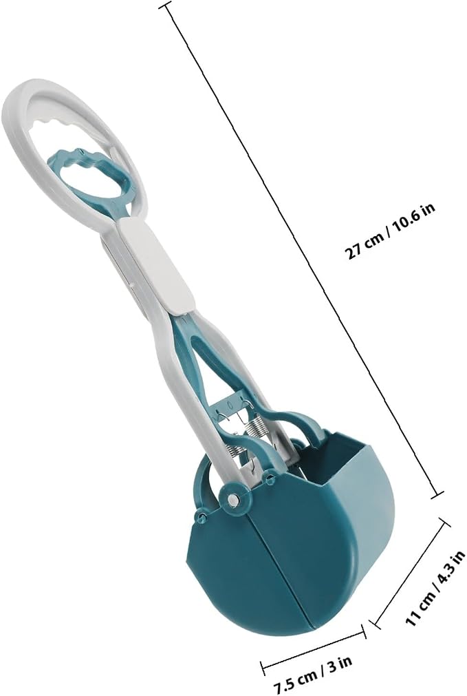 Hemoton Dog Pooper Scooper Heavy Duty Poop Scoop with Long Handle Sturdy Plastic Dog Waste Picker Convenient Pet Poop Cleanup Tool for Walking and Outdoor Use