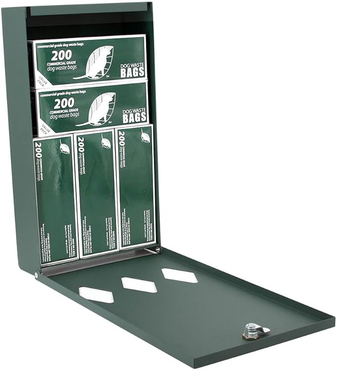Zero Waste USA - DISPENSE-ART™ Roll Bag Dispenser & Sign - Countryside | UV-printed roll bag dispenser & matching sign, 400 bags, 25% more storage, mounts to walls, posts & fences