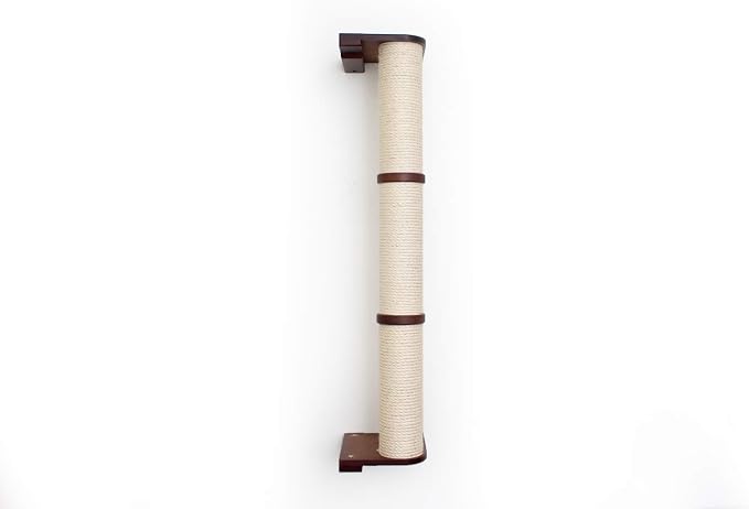 CatastrophiCreations 3-Tier Sisal Climbing Pole, English Chestnut Bamboo, one Size