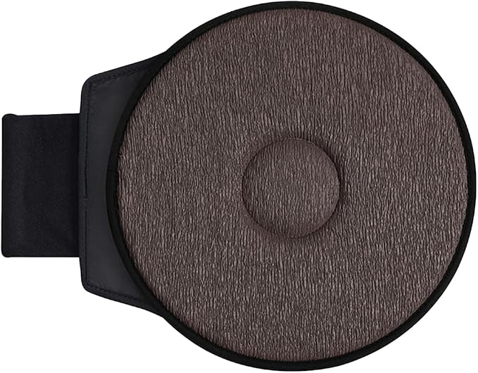 360 Degree Swivel Car Seat Cushion, Round Rotating Non Slip Vehicle Chair Pad for Elderly Support, Portable Removable Automotive Interior Seat Assist Pad, Universal for Sedan RV Truck (Coffee)