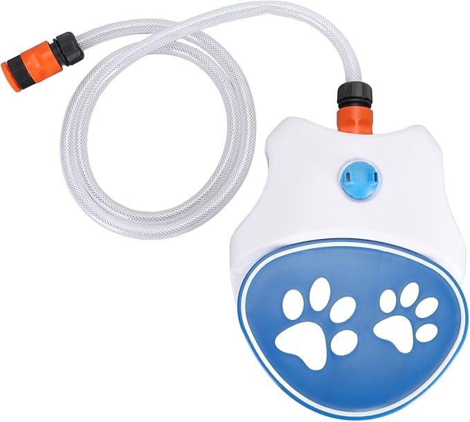 Dog Water Fountain Outdoor, Activated Pet Water Dispenser, Stainless Steel Hose Fountain with Durable Construction, Ideal for Small, Medium & Large Dogs