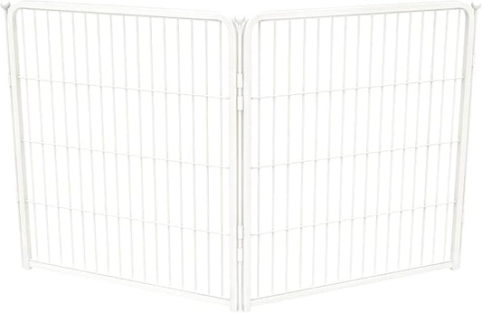 FXW Homeplus Indoor Dog Playpen, 32" H, 2 Panels, for Small & Medium Dogs | Stress-free play, Heavy-duty, Semi-open design, Easy setup, Threshold-free gate, Expandable, Patented
