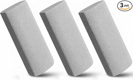 3 Pcs Abbyike Pet Hair Remover Rock Pumice Stone for Dog Cat Hair Pet Removal Cleaning Fur Removal Block Tool Scraper for Car, Carpet, Couch, Beding, Fufmiture Cleaning (5.3 x 2 x 1.4 Inch,Gray)
