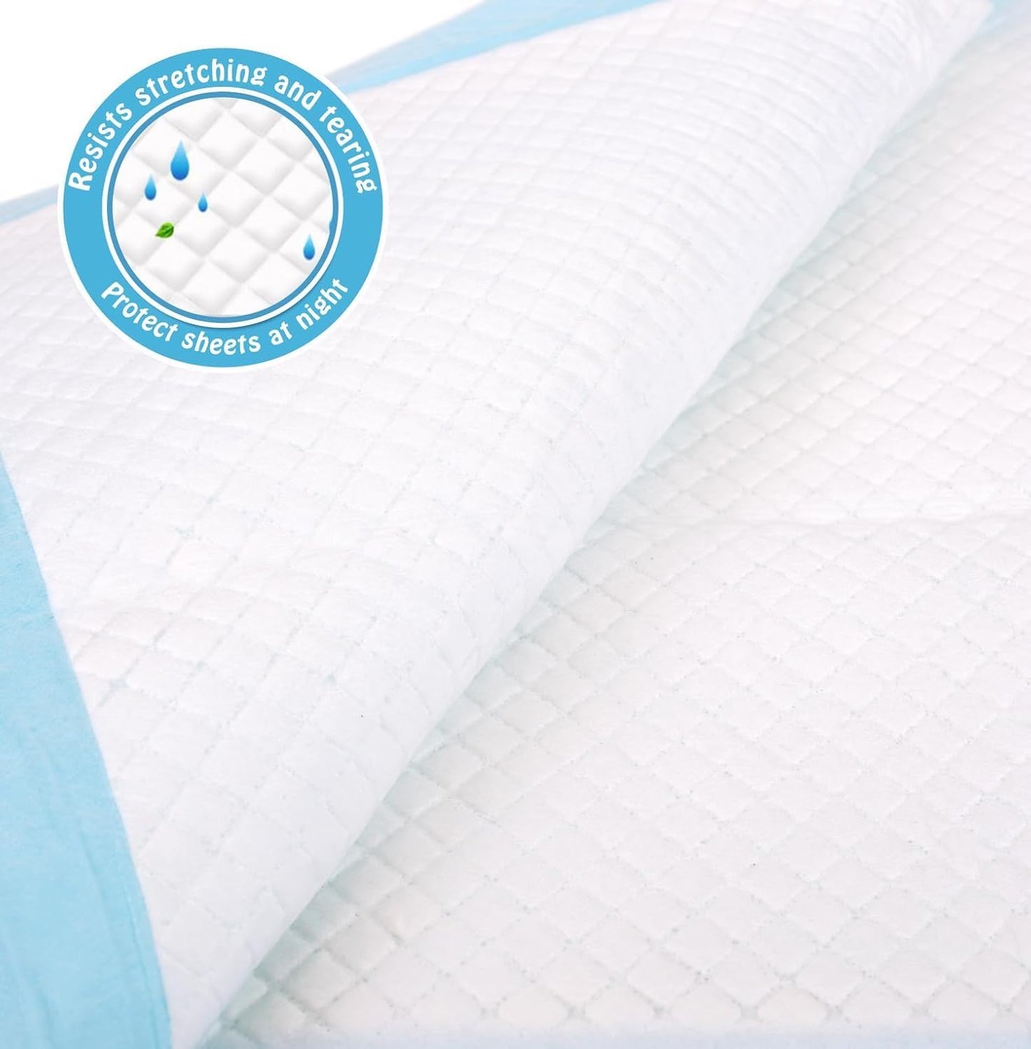 Disposable Bed Pads for Incontinence 23" x 36" - 10 Count, Leak-Proof Chucks Pads for Adults, Kids and Pets, Absorbent Disposable Underpads, Incontinence Bed Pads Disposable for Beds