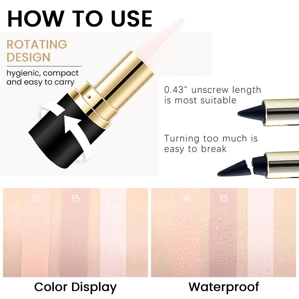 evpct 2Pcs Pastel Pink Gel Eyeliner Pencil Waterproof for Women Eye Face Paint, Pink Matte Cream Eyeliner Stick Crayon, Cat Eye Liners Eyeshadow Makeup Smooth Glide delineador de ojos contra el agua