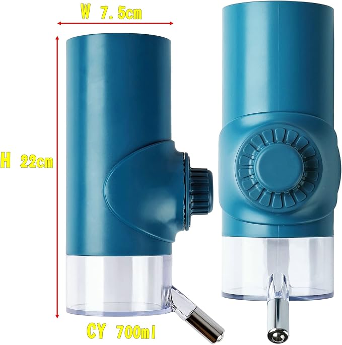 DEYACE Dog Crate Water Bottle Stainless Steel Leak-Proof Ball 24oz Top Fill Dog Water Dispenser for Cage