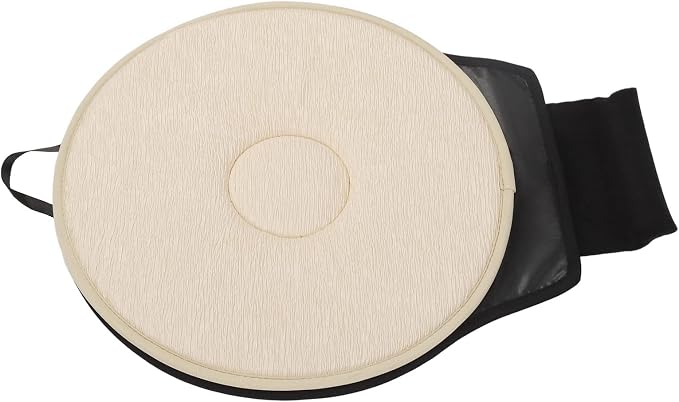 360 Rotating Seat Cushion for Car,Swivel Seat Cushion for Car for Elderly, 360 Rotating Car Seat Non Slip Cushion Support, Portable Rotating Car Seat Cushion for Elderly, Adult and Pregnant (Beige)