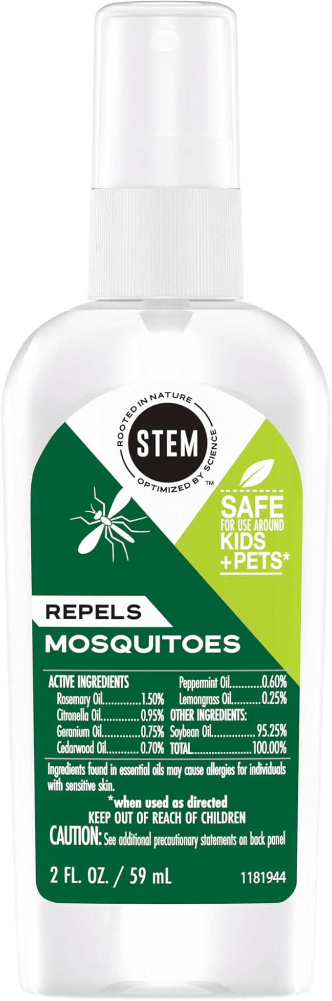 Stem Repels Mosquitoes: Mosquito Repellent Spray With Botanical Extracts; 2 fl oz (Pack Of 1)