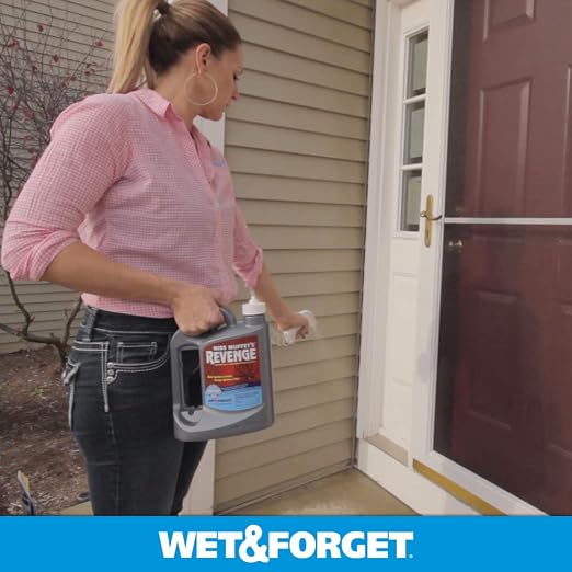 Wet & Forget Miss Muffet's Revenge Spider Killer Indoor and Outdoor Spider Control, 64 OZ. Ready to Use, Gray Bottle, (803064)