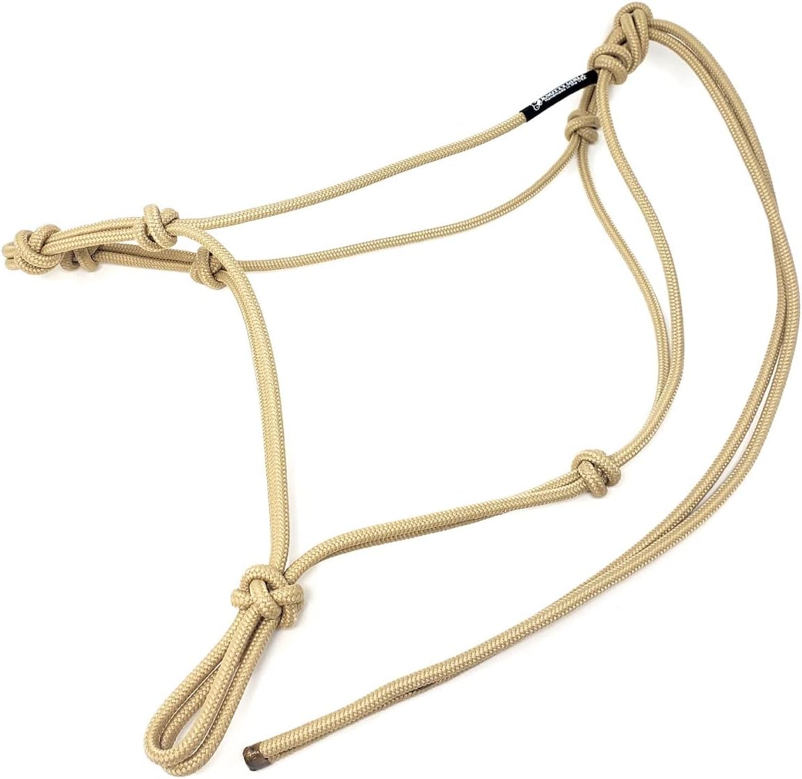 Horse Rope Training Halter - 4 Knot 1/4" Stiff Halter Cord - Used by Famous Trainers Multiple Sizes Multiple Colors