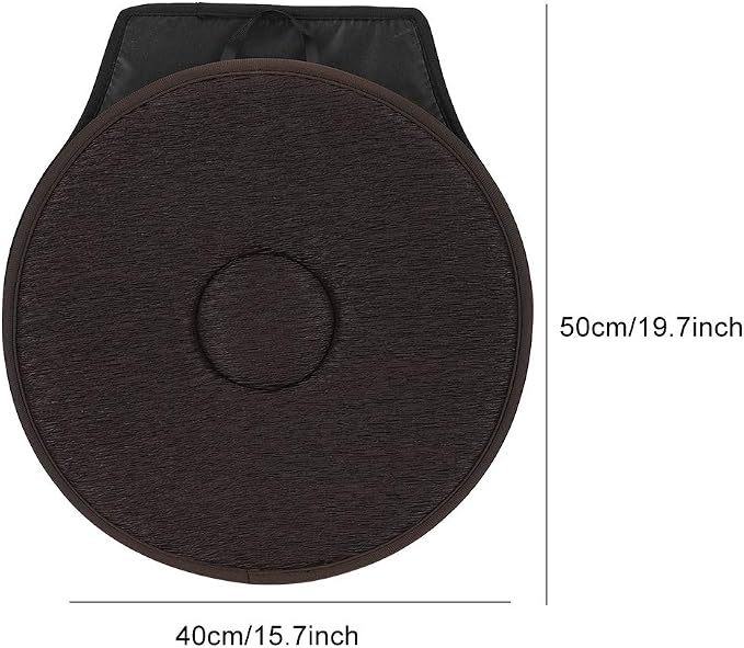 360° Swivel Seat Cushion, Rotating Car Seat Pad with Non-Slip Base, Portable Pivot Disc for Easy Transfer, Comfortable Cushion for Elderly, Pregnant & Mobility Aid