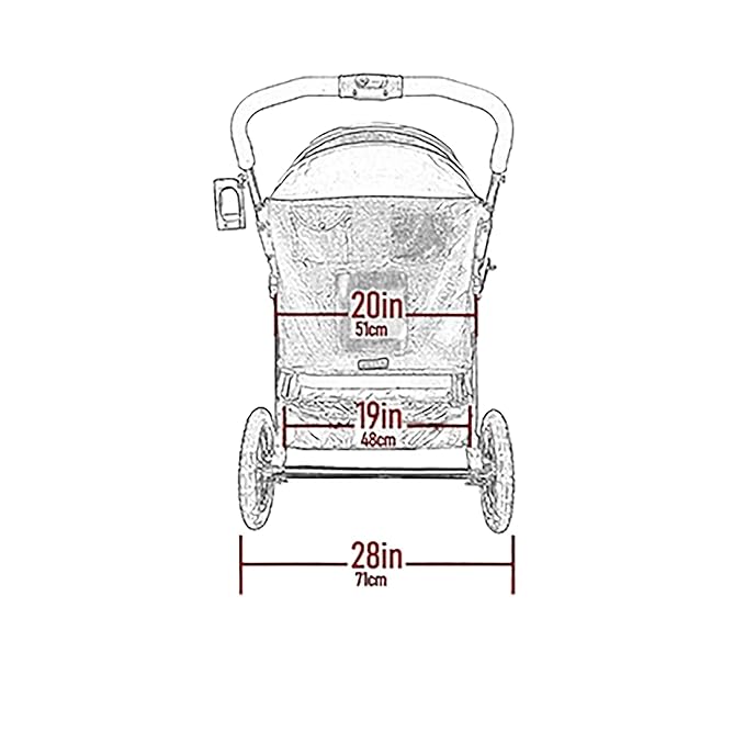 Pet Gear No-Zip Double Pet Stroller, NEW Boysenberry | Zipperless Entry, For Single or Multiple Dogs/Cats, Plush Pad + Weather Cover Included, Large Gel-Filled Tires
