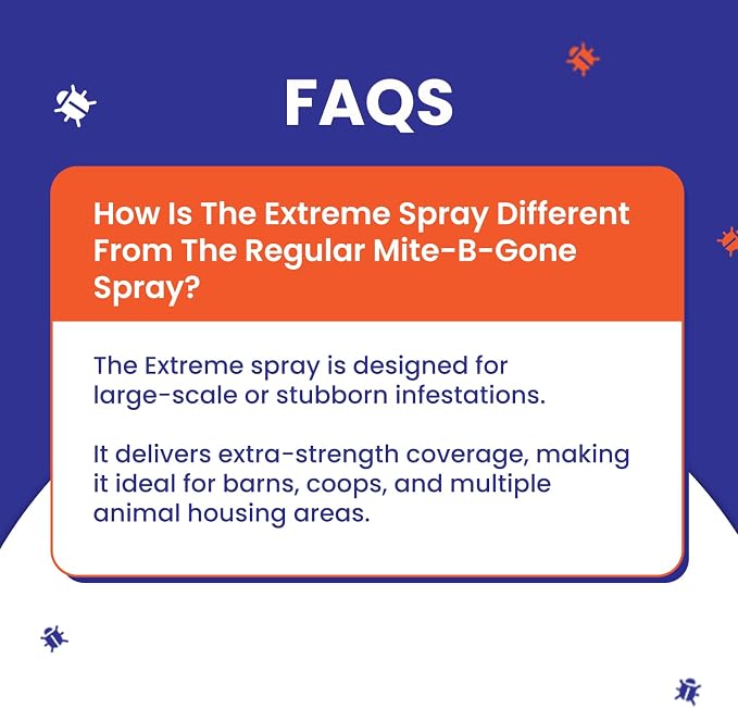 Mite-B-Gone Extreme Mite Killer Spray – 1 Gallon (128 oz) | Extra-Strength Plant-Based Formula | Safe for Homes, Pets & Livestock Areas | for Coops, Barns, Bedding & Carpets