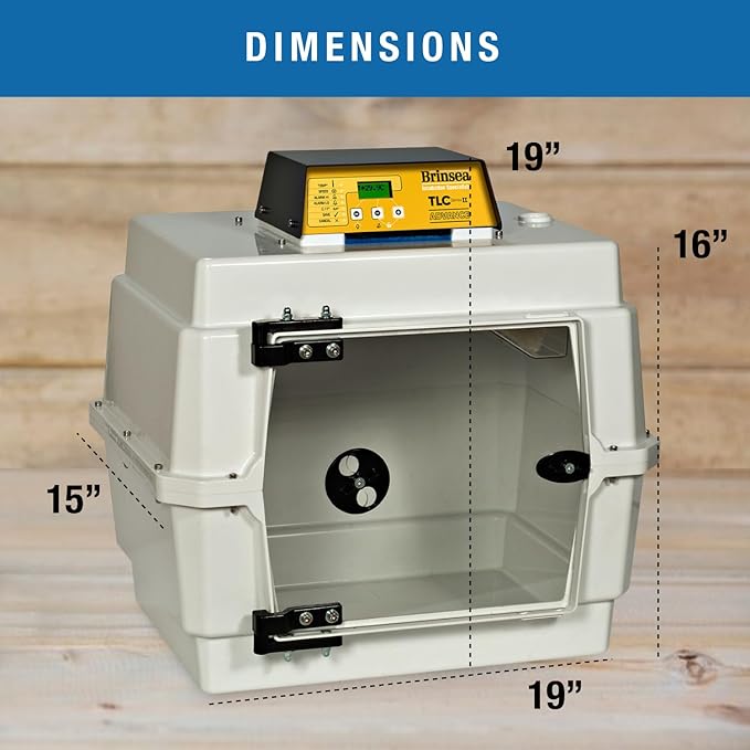 Brinsea TLC-40 Advance Series II Bird Brooder Pet Incubator with Nebulizer and Digital Display, ICU Incubator for Adult Birds, Newborn Puppies, Kittens, and Other Small Animals
