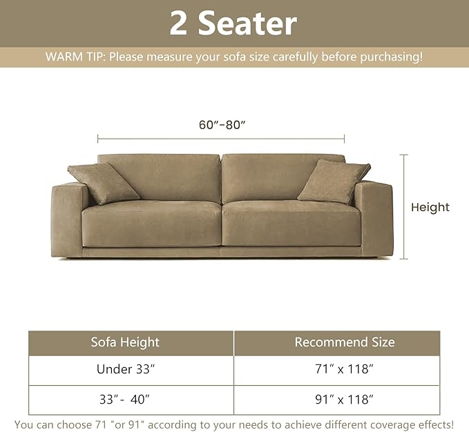 MYSKY HOME Loveseat Cover Navy Couch Cover Sectional Couch Covers for 2 Cushion Couch Sofa Thick Universal Chenille Sofa Cover with Tassel Durable Furniture Protector for Dogs 91" x 118"