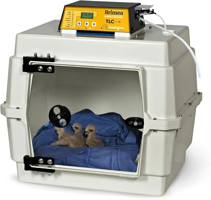 Brinsea TLC-40 Zoologica II Bird Brooder & Pet Recovery Incubator with Humidity Control for Sick Animals, Ideal for Large Birds, Newborn Puppies, Kittens, and Small Animals