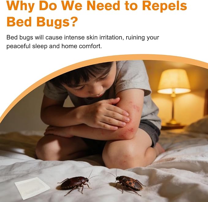 15 Pack Powerful Bed Bug Repellent Pouches, Natural Bed Bug Deterrent Safe for Kids & Pets, Mess-Free Alternative to Bed Bug Spray & Bed Bug Killer for Indoor Home Use, 30 Days Long-Lasting Protection