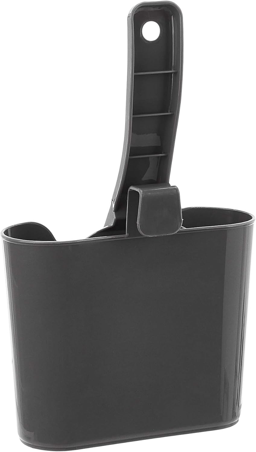 Amazon Basics Durable Litter Scoop for Cat Litter Box, with Holder, Efficient Scooper