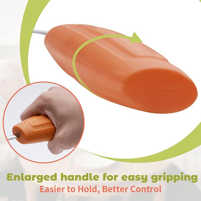 Anti-Tremor Spill Shield Spoon for Hand Tremors Parkinsons, Weighted Adaptive Utensils with Large Enclosed Scoop, Ergonomic Non-Slip Handle, Dishwasher Safe (Brown, Right Spoon)