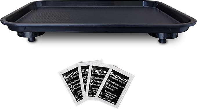 Ant Proof Tray - Waterless, Moat Free Cat and Dog Food Tray for Crawling Pest Free Pet Food Feeding Station. Kitchen Sweets and Trash, Ant Free Platform.