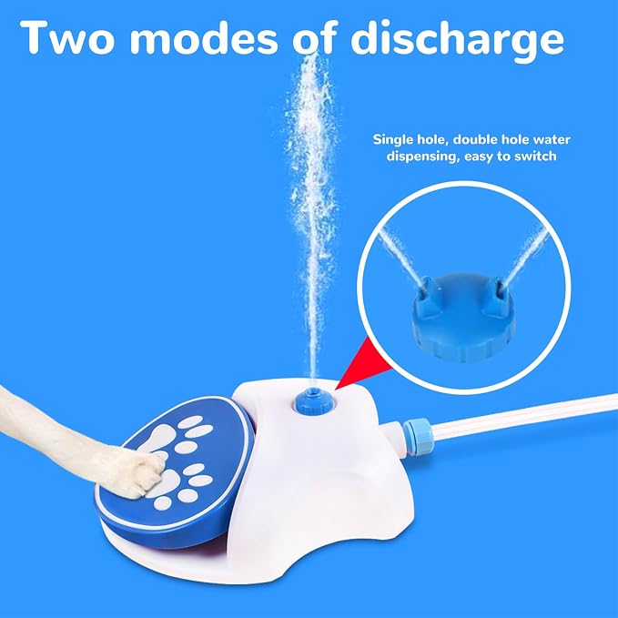 Dog Water Fountain, Outdoor Dog Drinking Water Dispenser with Upgrade Copper Valve Set, Ideal for Large Dogs, Cats & Easy Use