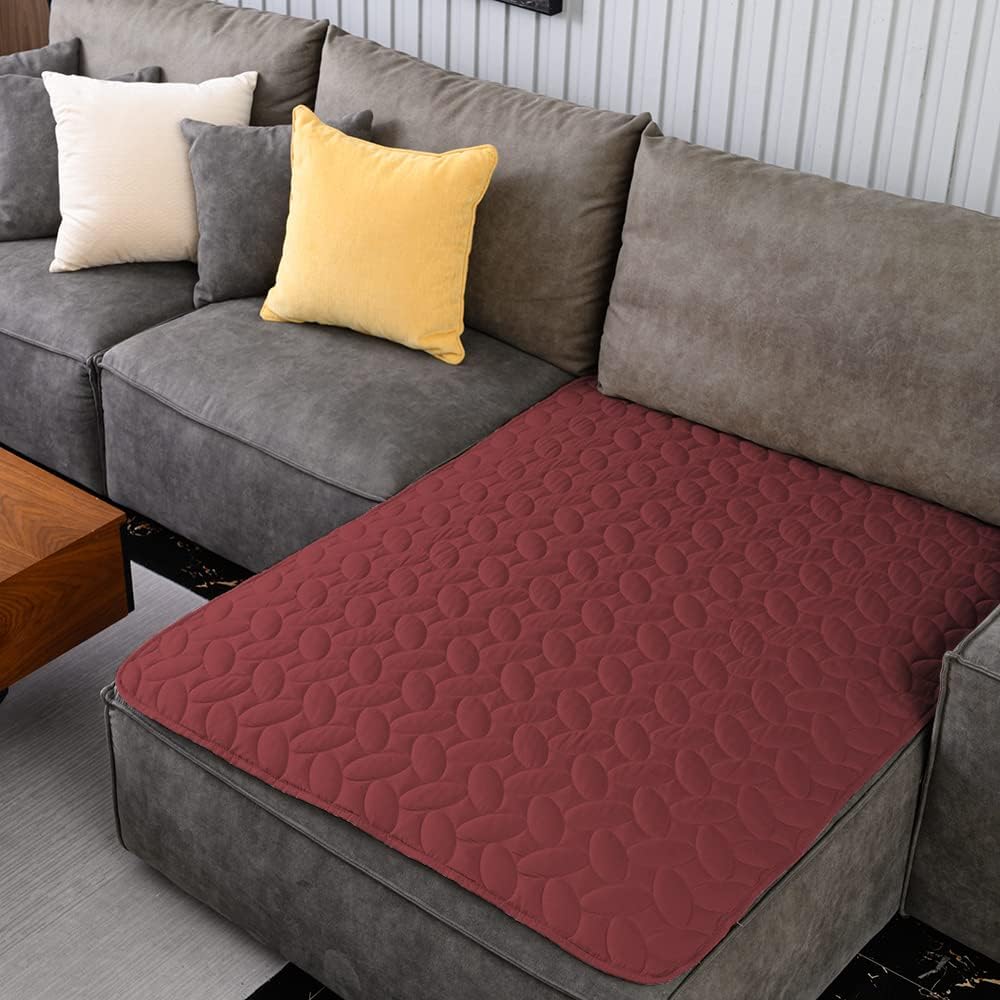 Ameritex Pet Bed Cover Dog Bed Blanket for Sofa and Furniture Waterproof New Pattern Design (40x50 Inch, Burgundy)