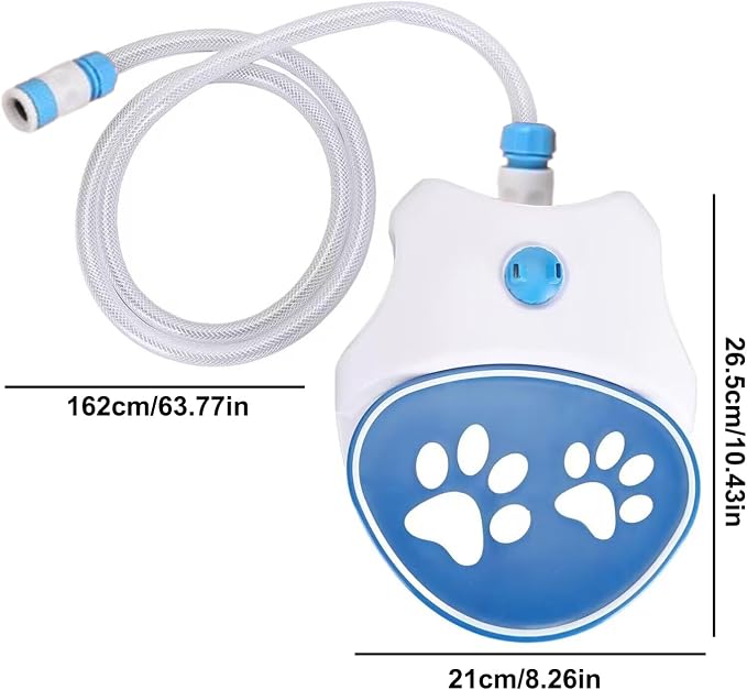 Dog Pet Water Sprinkler Convenient Soft Hose Paw Activated Waterer | Outdoor Dog Sprinkler Toy Convenient Drinking Dispenser for Large Breeds Playful Pets Outdoor Interactive Water Fun
