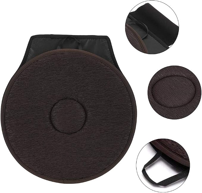 360° Swivel Seat Cushion, Rotating Car Seat Pad with Non-Slip Base, Portable Pivot Disc for Easy Transfer, Comfortable Cushion for Elderly, Pregnant & Mobility Aid