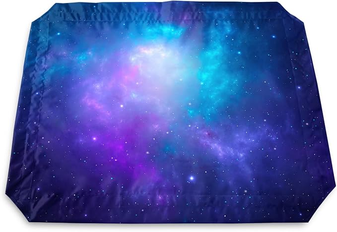Galaxy Space Starry Orthopedic Elevated Dog Pet Bed(47"X31"X9"),with Metal Frame,Printing Breathable Waterproof Dog Kennel,Sleeping Bed Set for Small Medium Large Dogs Cats,for Home,Outdoor Use