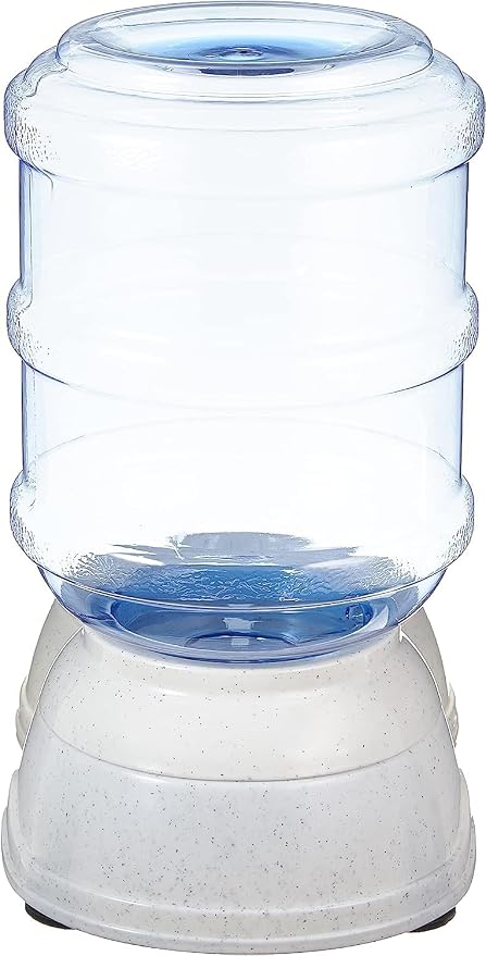 Amazon Basics Gravity Pet Water Dispenser for Cat and Dog, Easy to Clean, 135.3fl.oz Capacity, Small (Pack of 4)