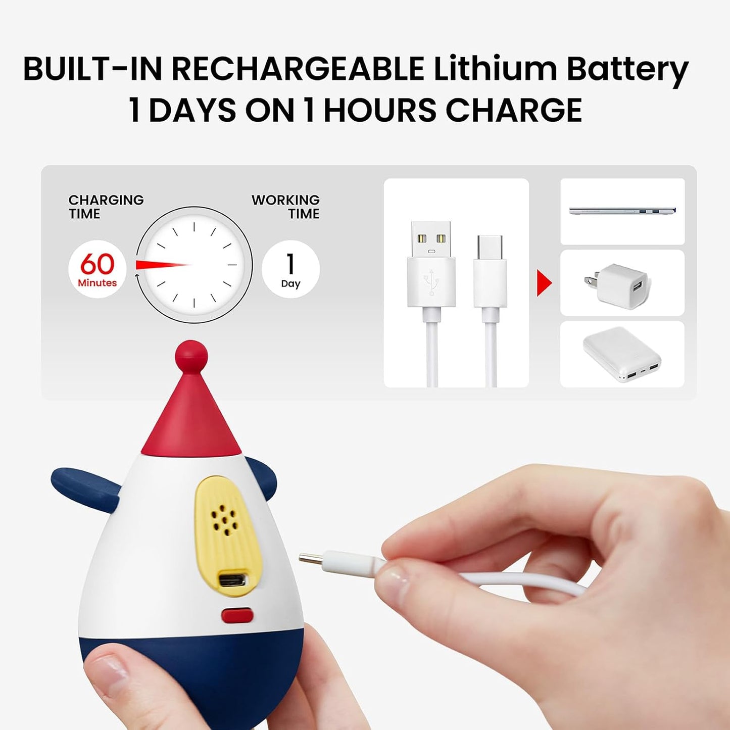 Laser Cat Toys for Indoor Cats, Automatic Interactive Cat Toy, Rechargeable 360° Auto-Spin Self-Balancing Laser Pointer with Catnip Hole & Feather, 3-Speed Random Trajectories for Bored Cats