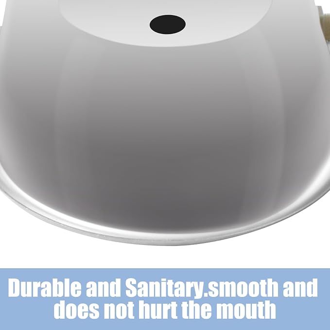Automatic Water Dispenser for Dog, Stainless Steel Dog Water Bowl Dispenser with 2 Float Valves