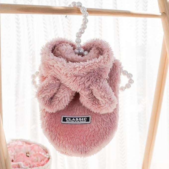 Selena Cat Bunny Ears Costume Cute Dog Kitten Hoodies Sweater Rabbit Ears Puppy Pet Apparel (XXX-Large,Pink)