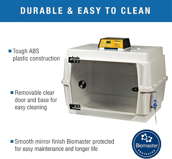 Brinsea TLC-50 Advance Series II Large Bird Brooder Pet Incubator with Nebulizer and Digital Display, ICU Incubator for Adult Birds, Newborn Puppies, Kittens, and Other Small Animals