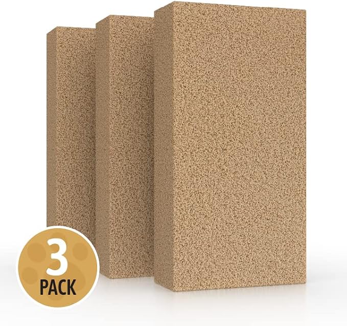 Pet Sponge Hair Lifter 3 Pack Remove Dog, Cat and Other Pet Hair from Furniture, Carpet, Bedding and Clothing - 3 Sponges All Natural Latex Rubber, Made in The USA