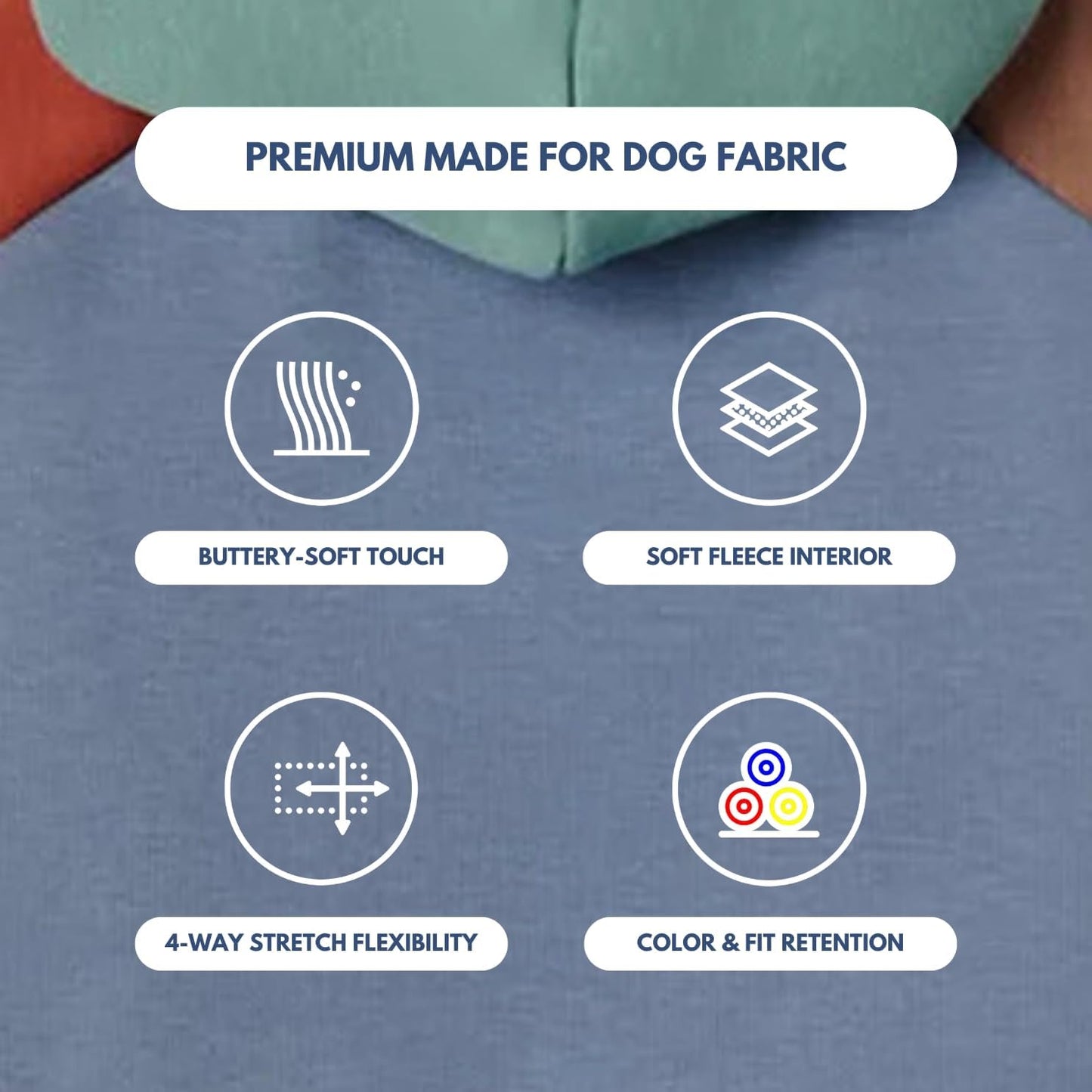 Spark Paws Dog Hoodie – Premium Dog Sweater for Small, Medium, and Large Dogs | Warm Outfits for French Bulldogs, Pitbull, Puppy, Winter Jacket Alternative - Alpine - M