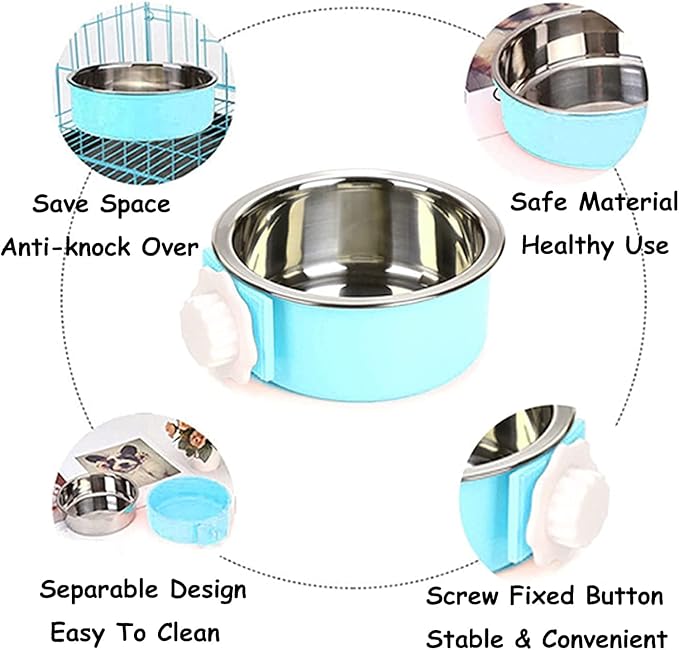 PINVNBY Rabbit Litter Box for Cage Bunny Corner Bedding Box Small Animal Litter Pan Hanging Pet Bowls Cage Potty Trainer Pet Toilet for Rabbit Bunny Guinea Pigs (Pink)